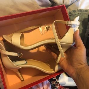 Kelly and Katie blush Patton leather short heel